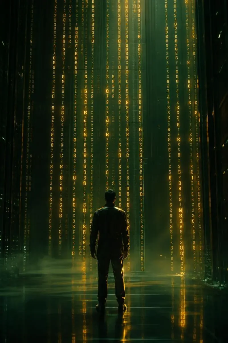 代码之雨电影海报，悬疑类型，2026年上映